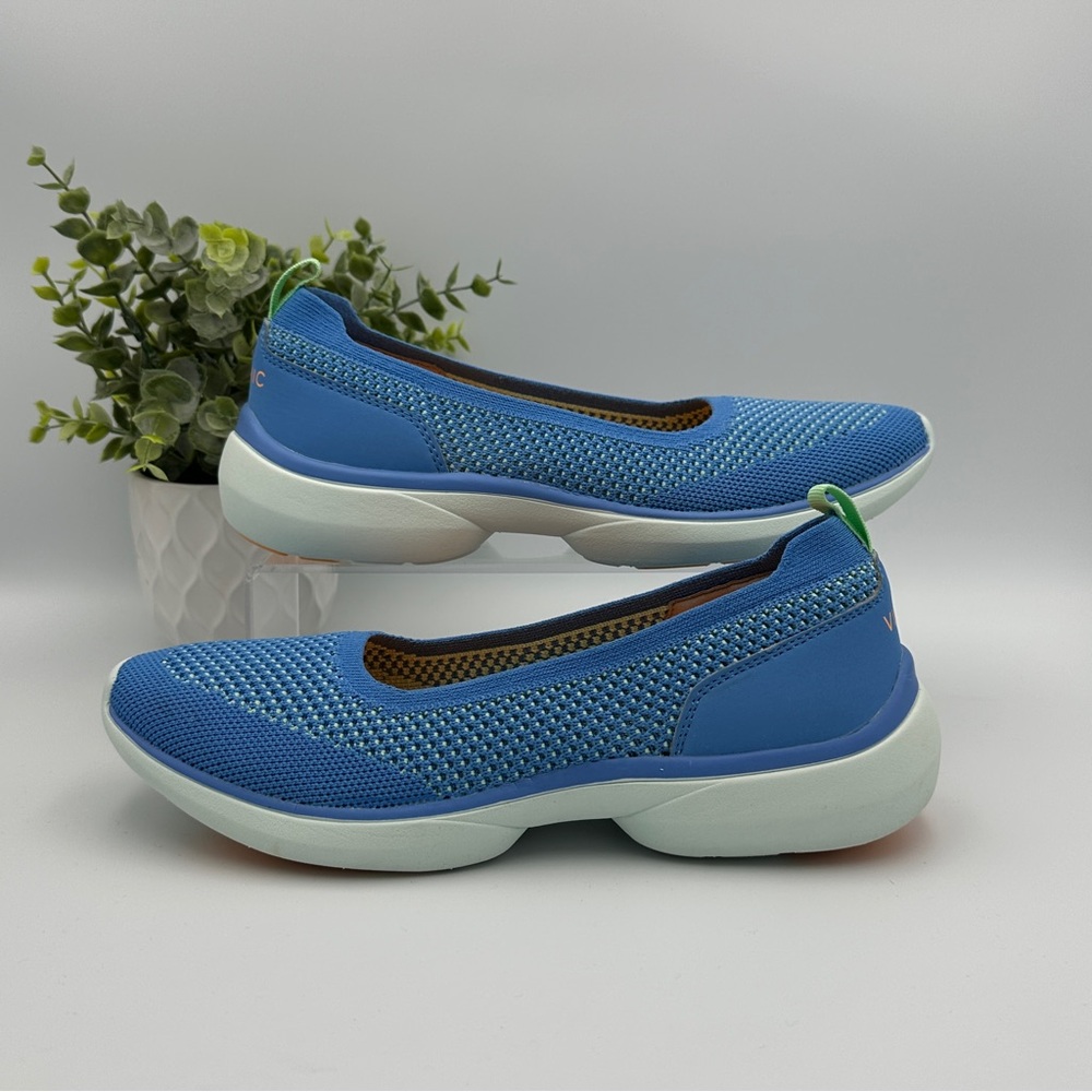 Vionic Women’s Orthaheel Kallie Blue Mesh Comfort Walking Slip On Shoes Size 6.5